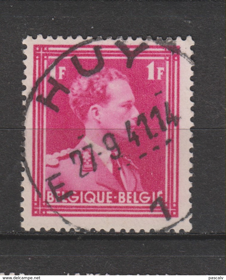 COB 428 Oblitération Centrale HUY - 1936-1957 Col Ouvert