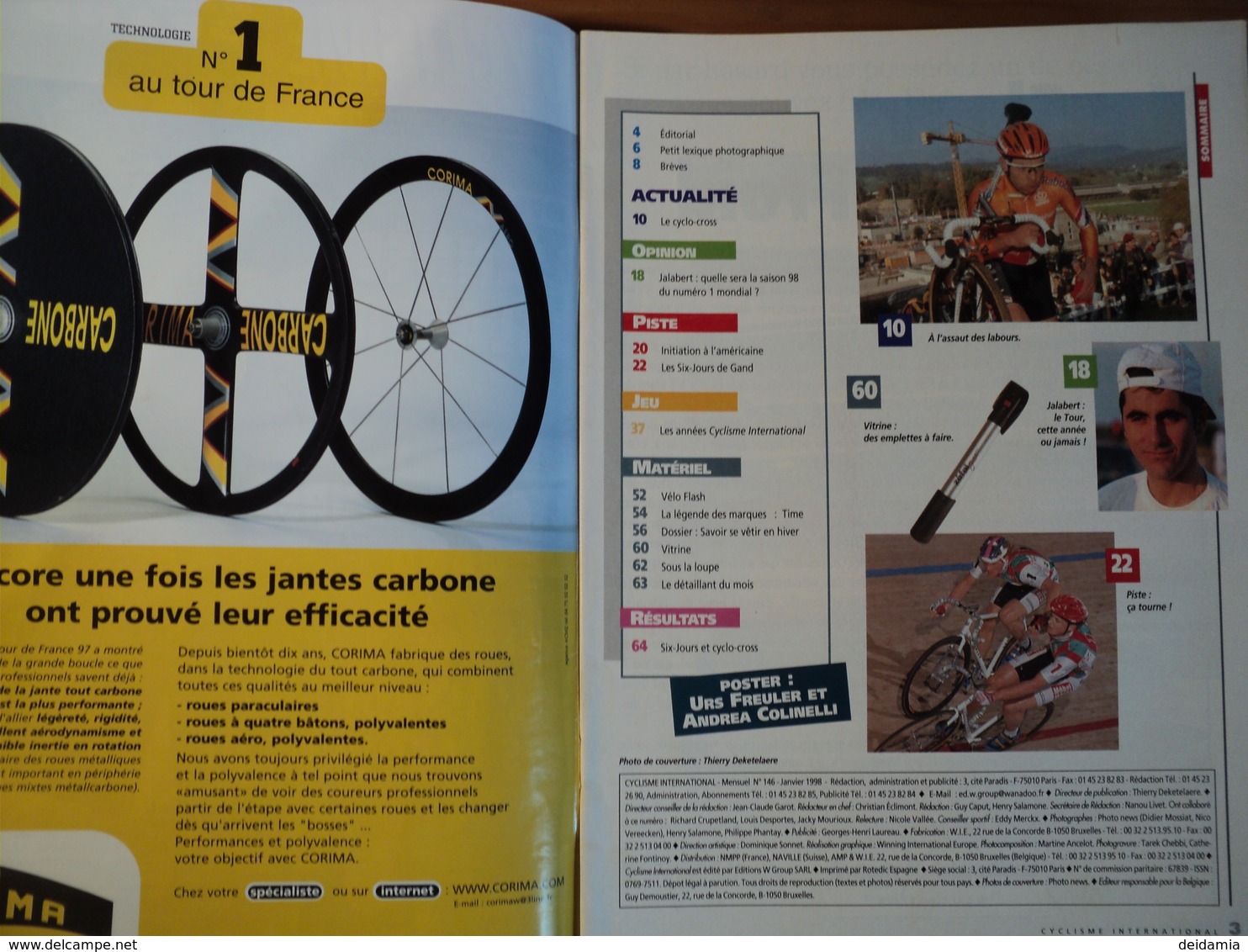 LOT DE 9 CYCLISME INTERNATIONAL. 1998 / 1999 JALABERT / SIX JOURS DE GAND / LANCE ARMSTRONG / VIRENQUE / CASINO / PANTA - Radsport