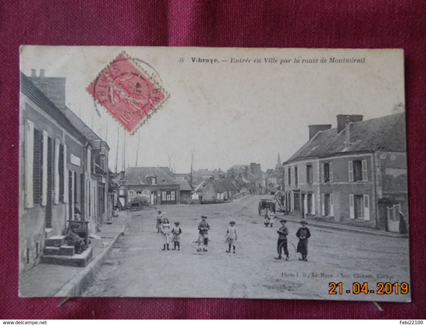 CPA - Vibraye - Entrée En Ville Par La Route De Montmirail - Vibraye