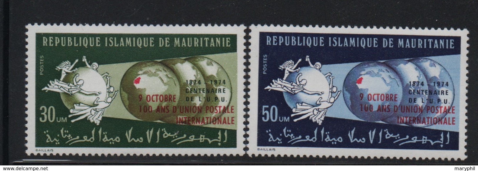 MAURITANIE N° 326/327 ** - UNION POSTALE INTERNATIONALE Cote 7.25 € - Mauritanie (1960-...)