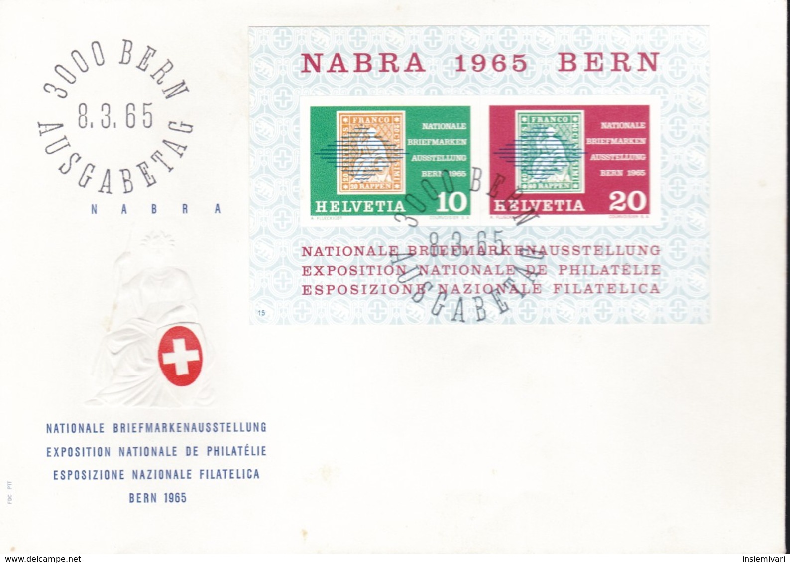 Svizzera - 1965 - NABRA - BF20 - Busta FDC. - FDC