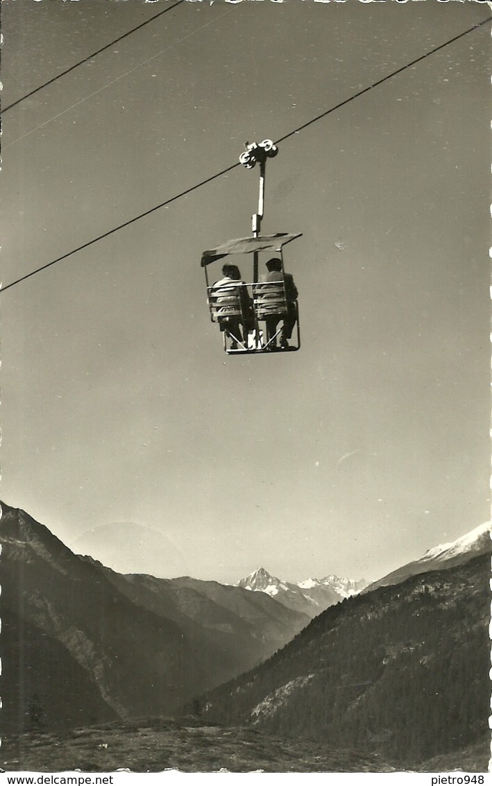 Zermatt (Valais, Svizzera) Sesselbahn Zermatt - Sunnegga, Bietschhorn, Seggiova - Zermatt