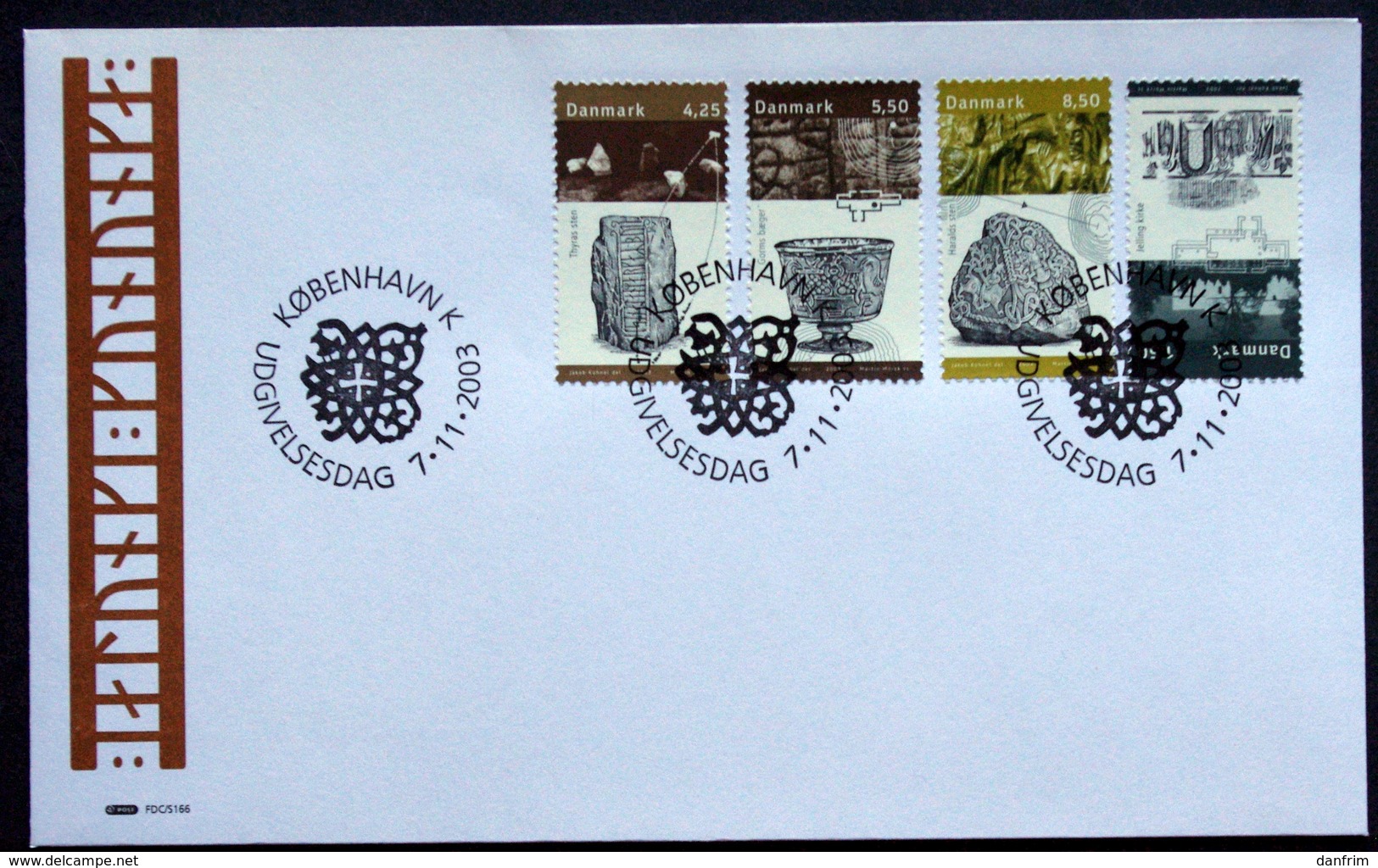 Denmark 2003   Archelogy    MiNr.1350-53  FDC  ( Lot 6130) - FDC