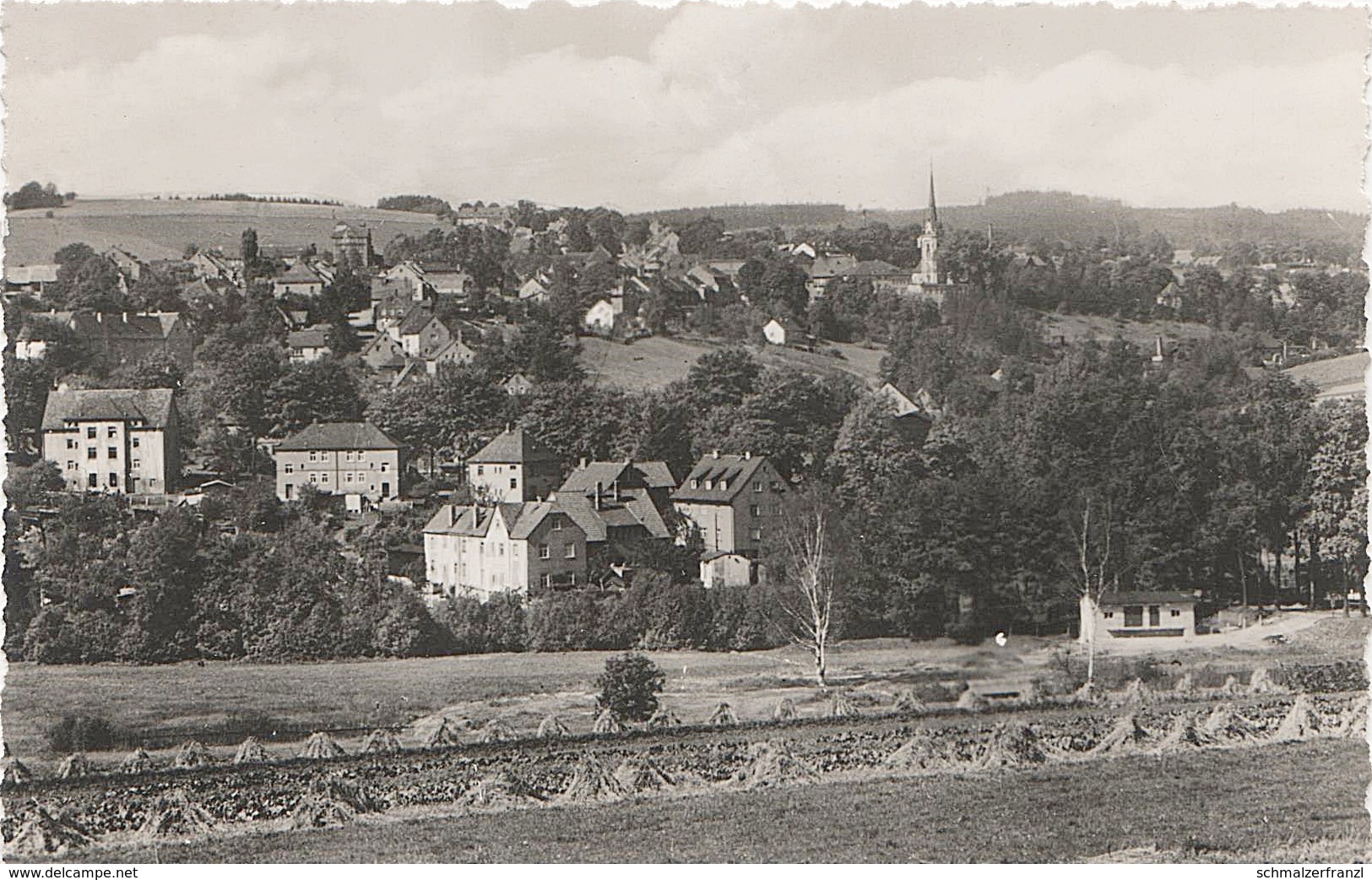 AK Elterlein Gesamtansicht A Scheibenberg Schlettau Annaberg Schwarzbach Grünhain Beierfeld Hermannsdorf Erzgebirge DDR - Elterlein