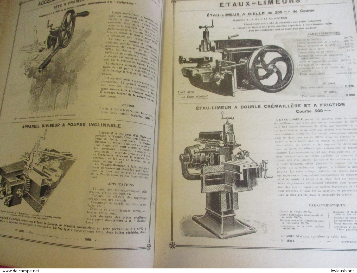 Machines -Outils-Outillages/Mobilier Industriel / Catalogue / Mestre & Blagè/PARIS/1925-26   CAT245