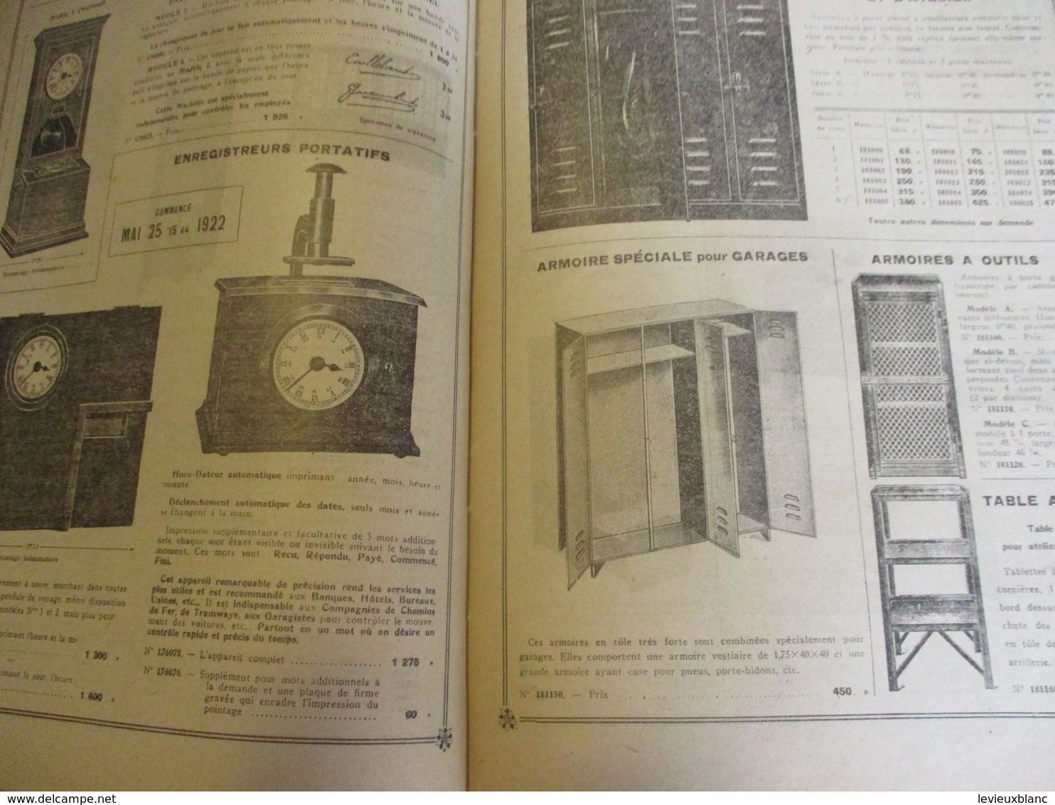 Machines -Outils-Outillages/Mobilier Industriel / Catalogue / Mestre & Blagè/PARIS/1925-26   CAT245