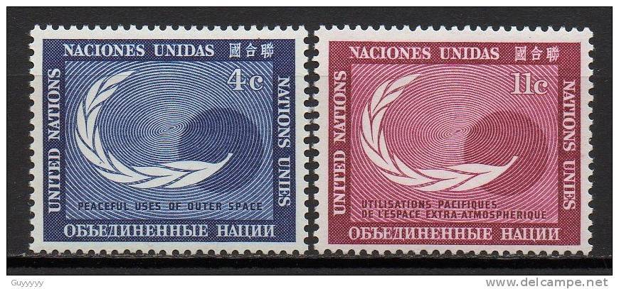 Nations Unies (New-York) - 1962 - Yvert N° 108 & 109 ** - Neufs