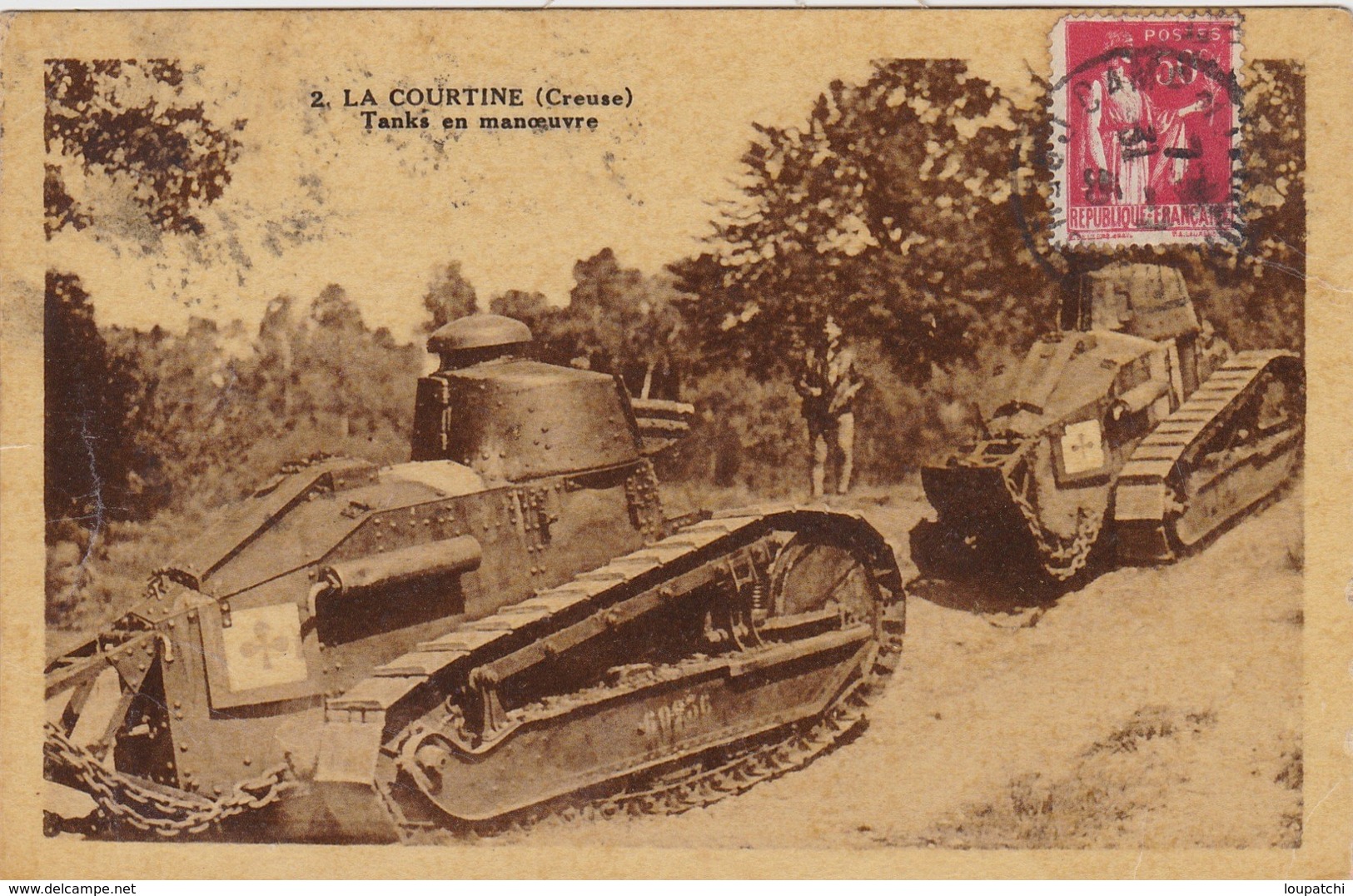 LA COURTINE Tanks En Manoeuvre - Guerre 1914-18