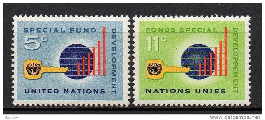 Nations Unies (New-York) - 1965 - Yvert N° 133 & 134 ** - Neufs