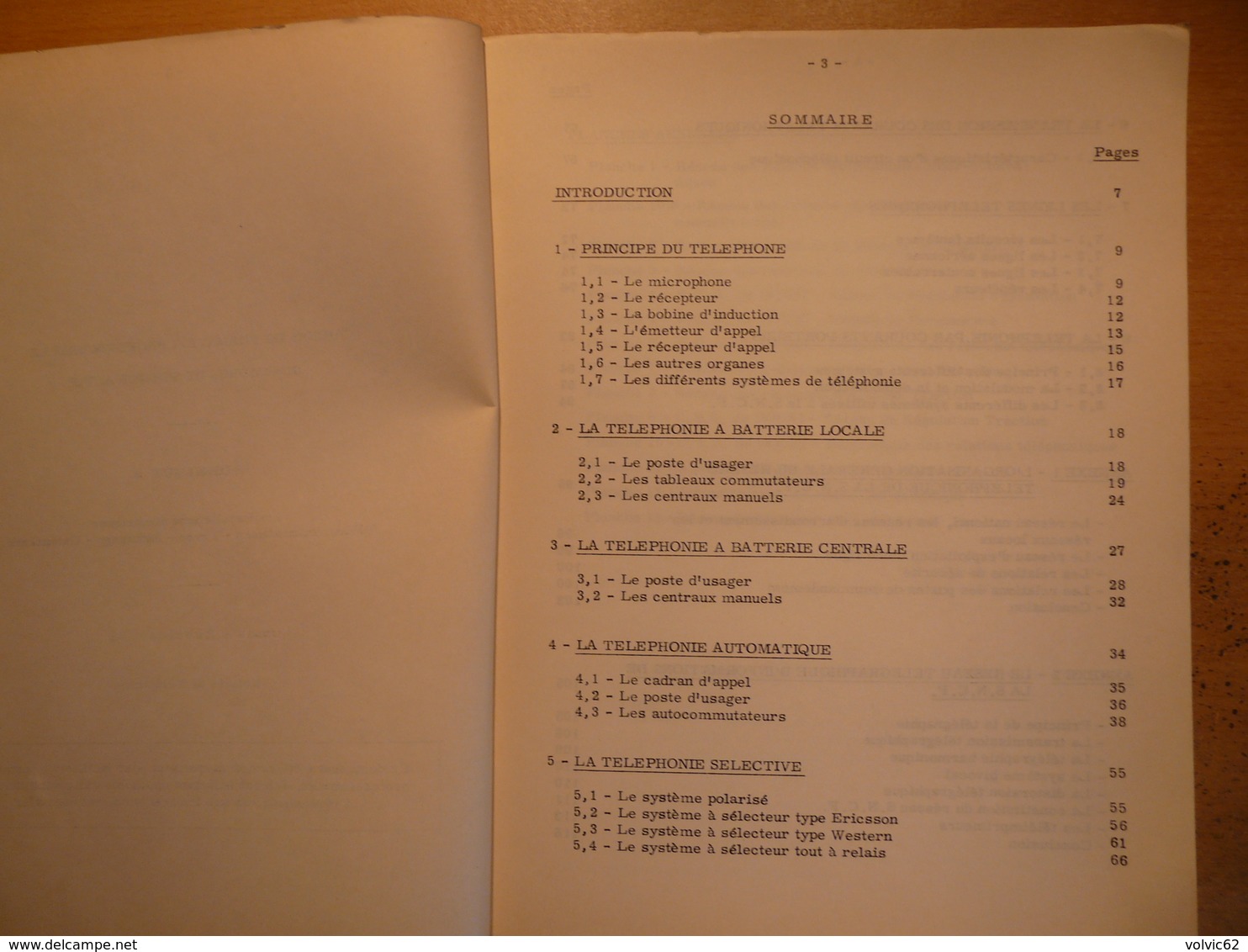 Cahiers Formation Des Cadres Notions De Telephonie PCA Douai 1964 SNCF Train Cheminot Chemin De Fer - Chemin De Fer & Tramway