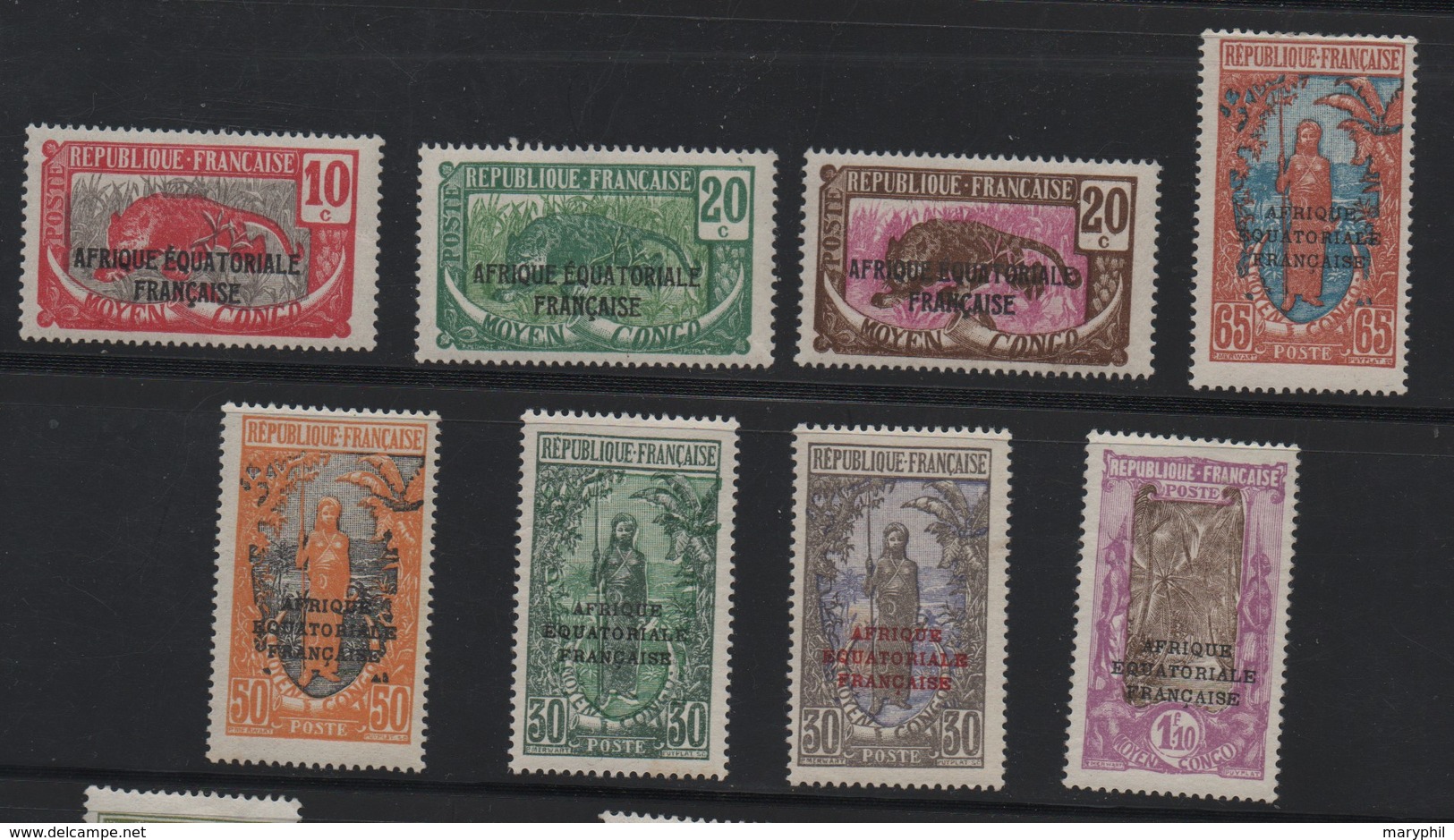 CONGO N°93/99 A * - Cote 14 € - Neufs