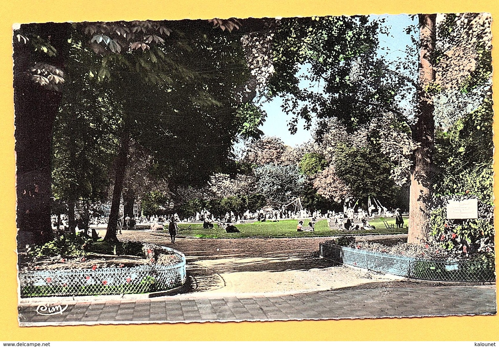 Carte Postale Couleur " Le Parc Barbieux Jardin D'enfants " à ROUBAIX - Roubaix