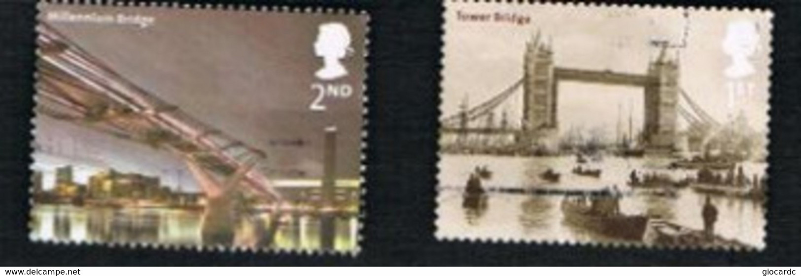 GRAN BRETAGNA.GREAT BRITAIN -  SG 2309.2310  -  2002 BRIDGES OF LONDON    - USED - Usati