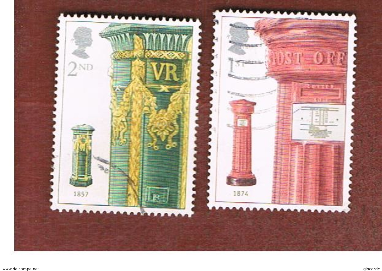 GRAN BRETAGNA.GREAT BRITAIN -  SG 2316.2317  -  2002 PILLAR BOX    - USED - Usati