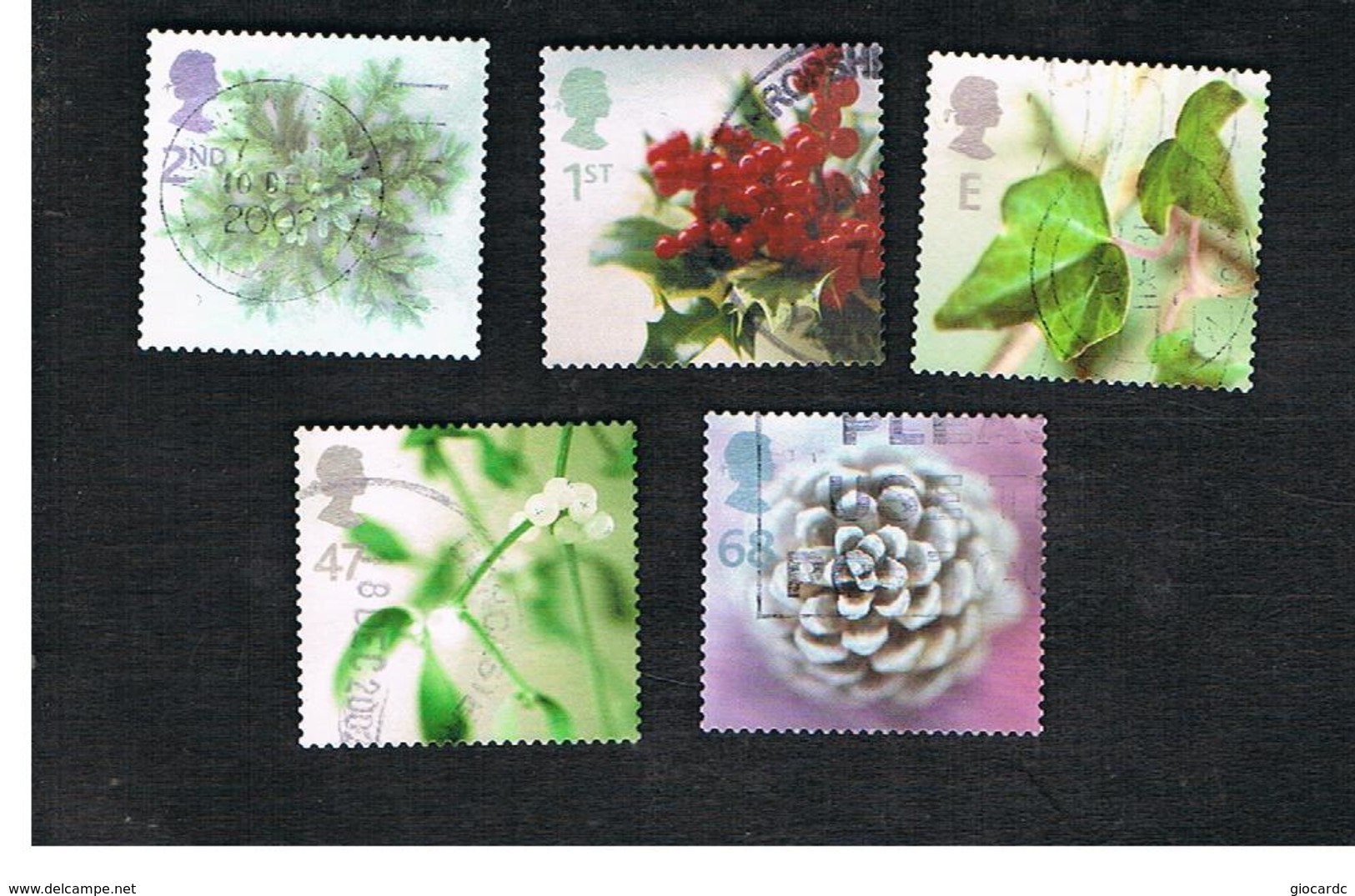 GRAN BRETAGNA.GREAT BRITAIN -  SG 2321.2325  -  2002 CHRISTMAS (COMPLET SET OF 5)  - USED - Used Stamps