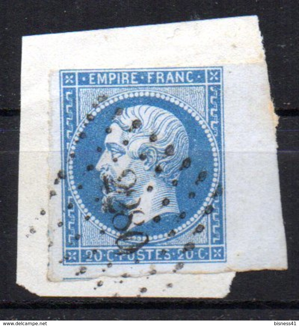 France 5 Exemplaires Napoléon III N° 14 Avec Bord De Feuille Oblitéré Sur Fragment - 1853-1860 Napoléon III.