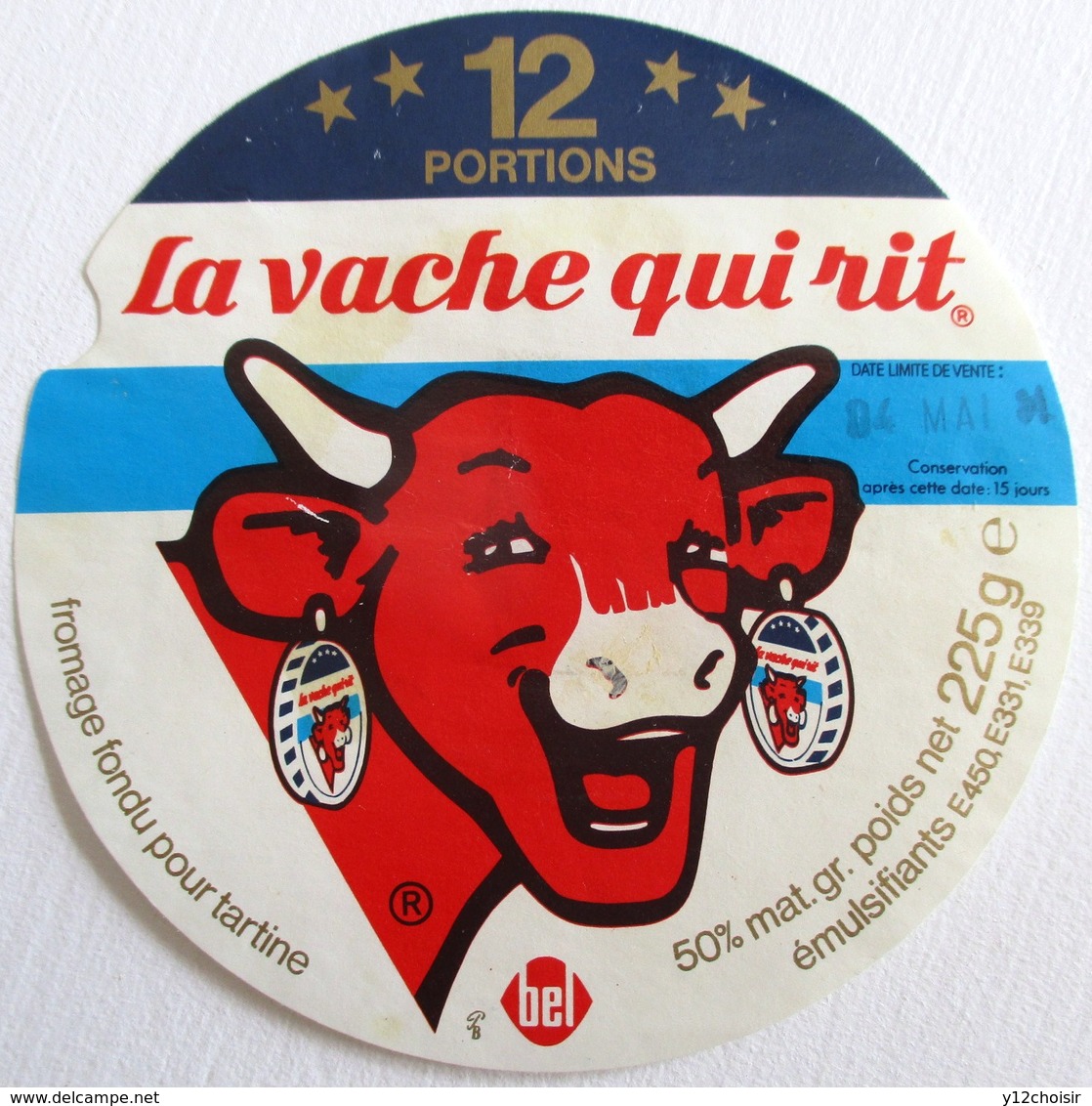 ETIQUETTE FROMAGE LA VACHE QUI RIT 12 PORTIONS - Quesos