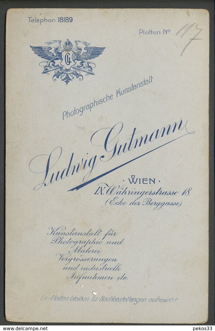 Foto  Auf  Karton   Ludwig Gutmann    Gebrauchsspuren - Non Classés