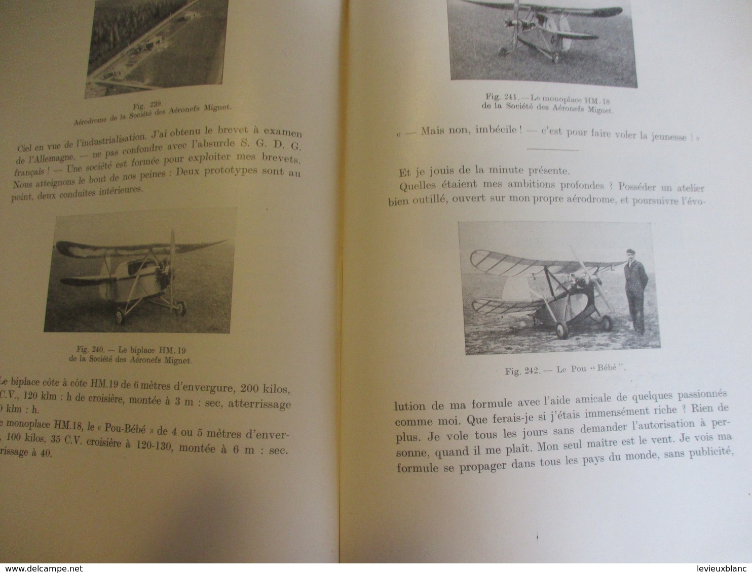 Livre/Aéronautique/L'aviation de l'Amateur/Pourquoi et comment j'ai construit le Pou-du-ciel/ Henri MIGNET/1937     AV26