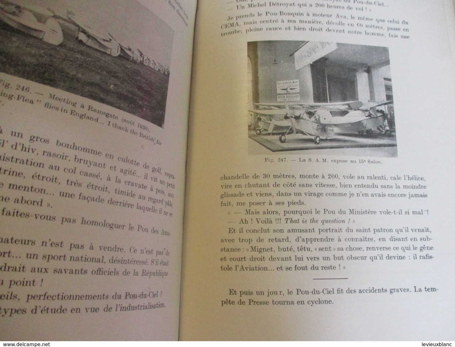 Livre/Aéronautique/L'aviation de l'Amateur/Pourquoi et comment j'ai construit le Pou-du-ciel/ Henri MIGNET/1937     AV26