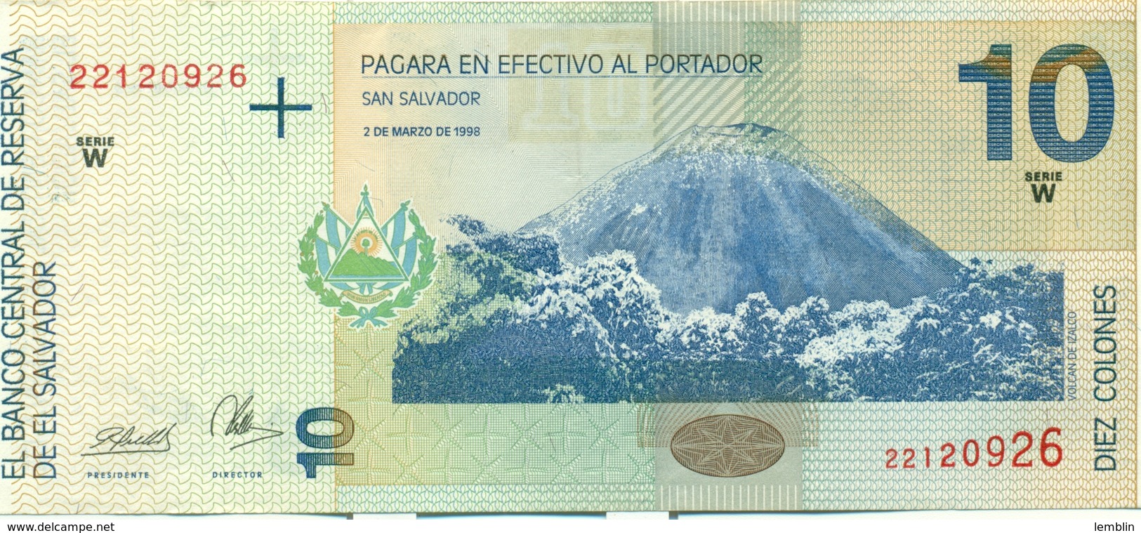 10 COLON 1998 - El Salvador