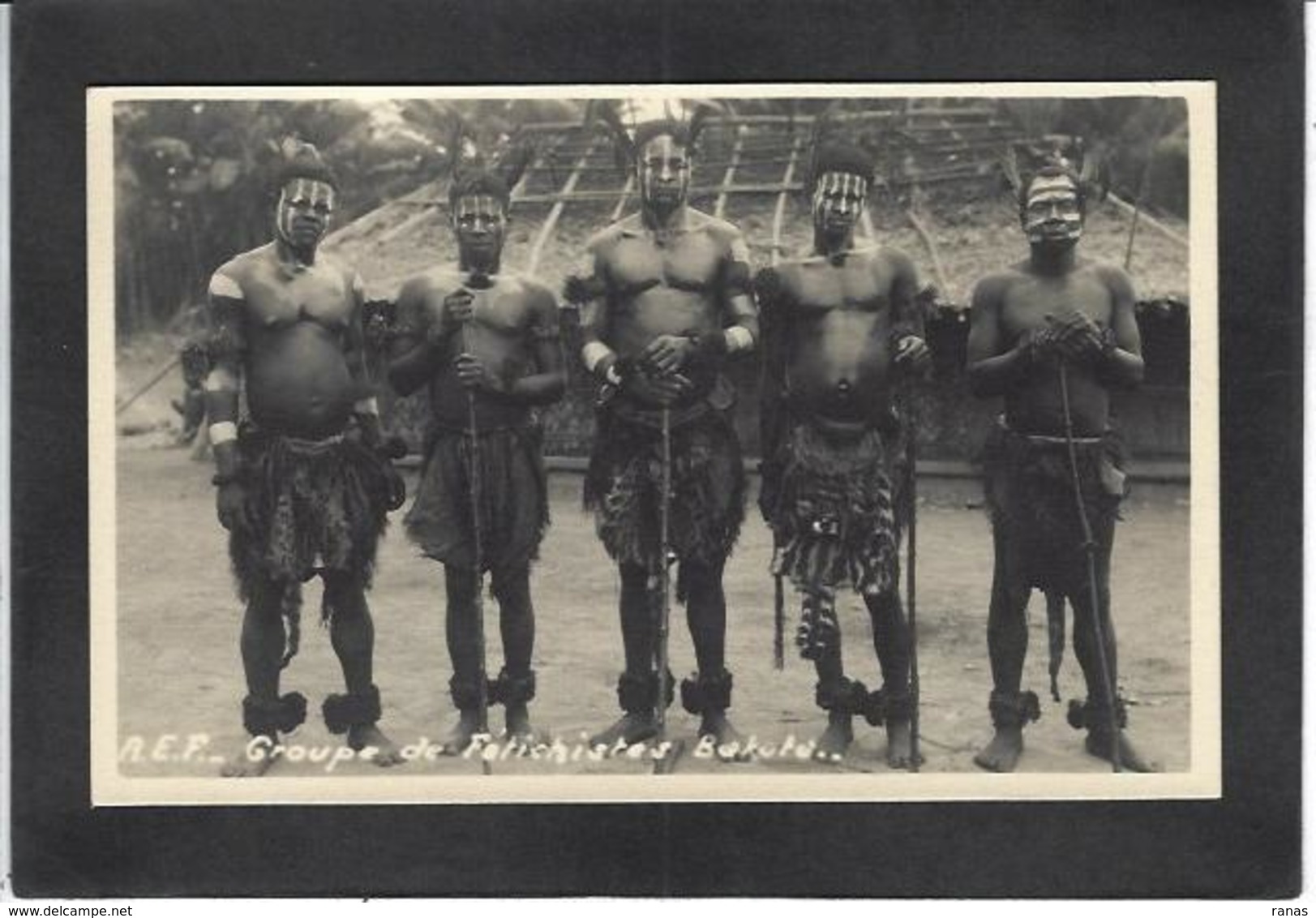 CPA Afrique Noire Non Circulé Carte Photo RPPC Fétichistes - Non Classés