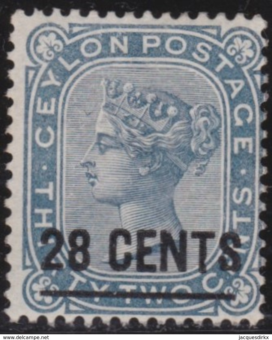 Ceylon      .   SG      .  190    .   *     . Mint-hinged    .   /    .   Ongebruikt - Ceylon (...-1947)