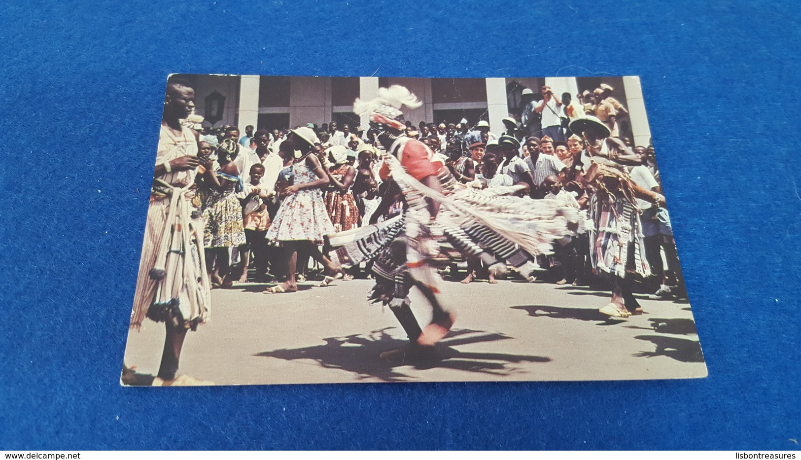 ANTIQUE POSTCARD PORTUGUESE GUINEA  - ETHNOGRAPHIC " DANÇARINO MANDINGA ( FARIM) UNUSED - Guinea-Bissau