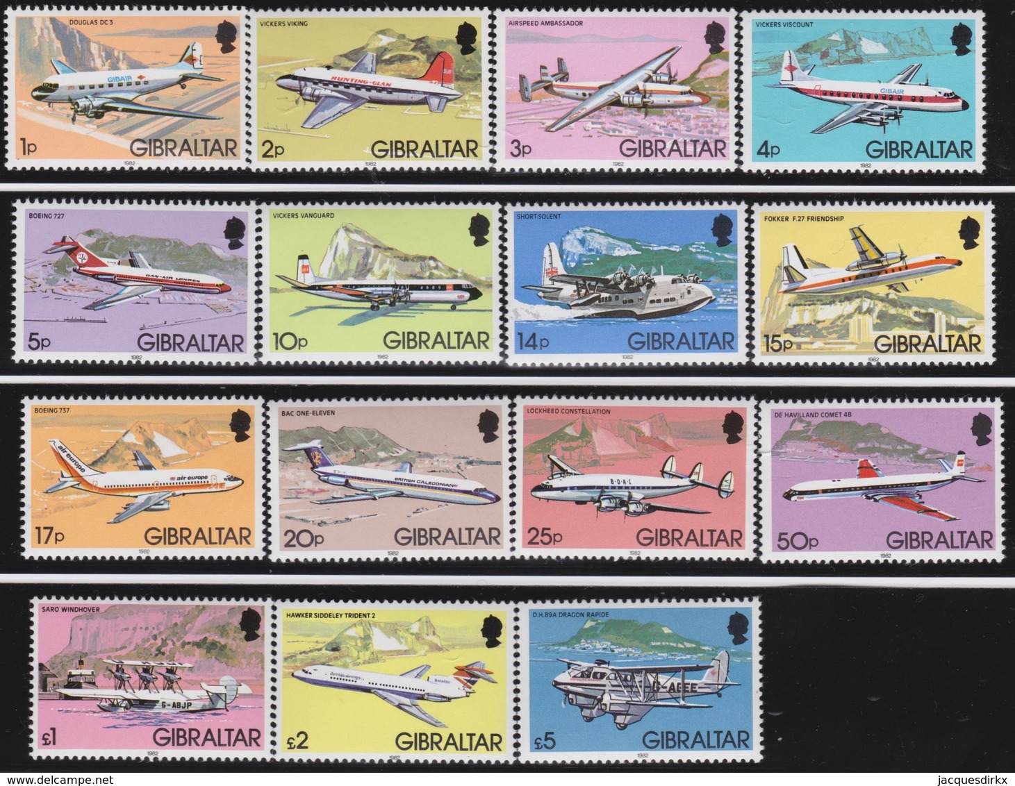 Gibraltar .   SG   .  460/474   .   .   **     .     MNH    .    /    .   Postfris - Gibraltar