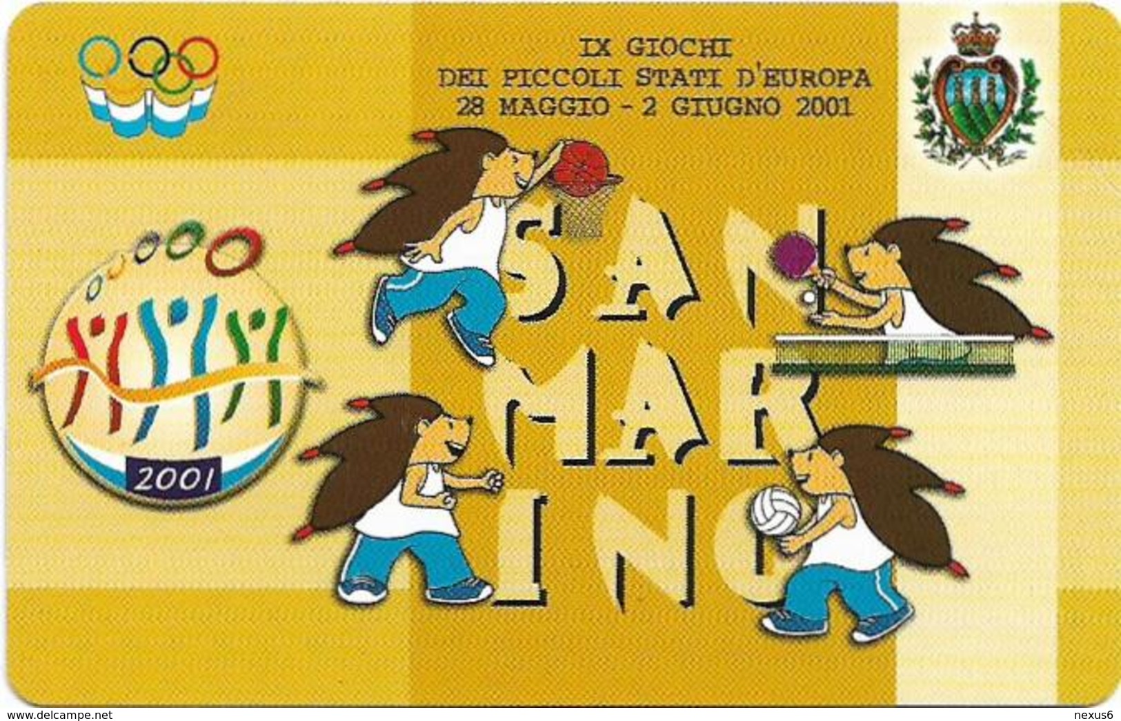 San Marino - IX Giochi Dei Piccoli Stati D'Europa - 3.000L, 10.000ex, 28.05.2001, Mint - San Marino