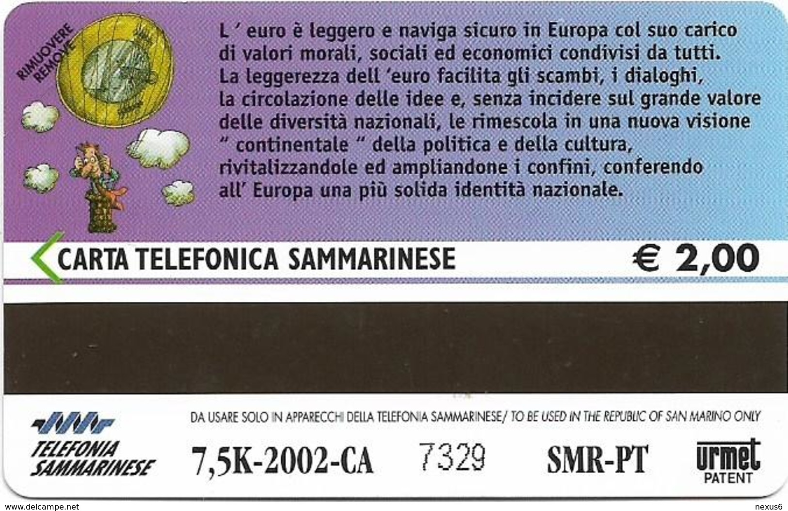 San Marino - Leggero E Maneggevole - 2€, 7.500ex, 31.08.2002, Mint - San Marino