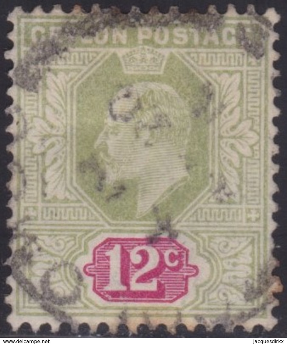 Ceylon     .     SG      .   270      .      O    .   Cancelled    .    /    .   Gebruikt - Ceylon (...-1947)