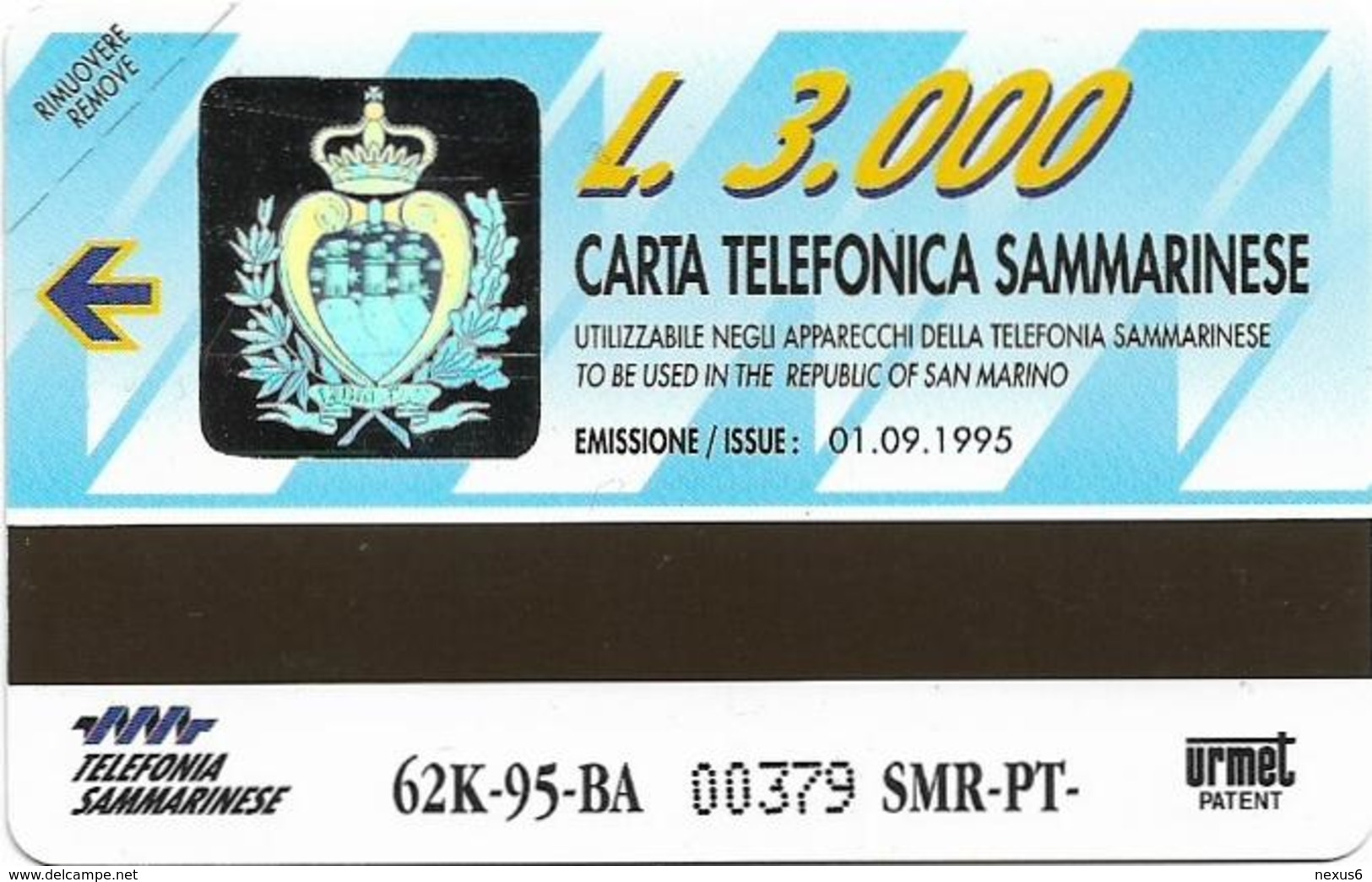 San Marino - Serie Olografica - 01.09.1995, 3.000₤, 62.000ex, Mint - Saint-Marin