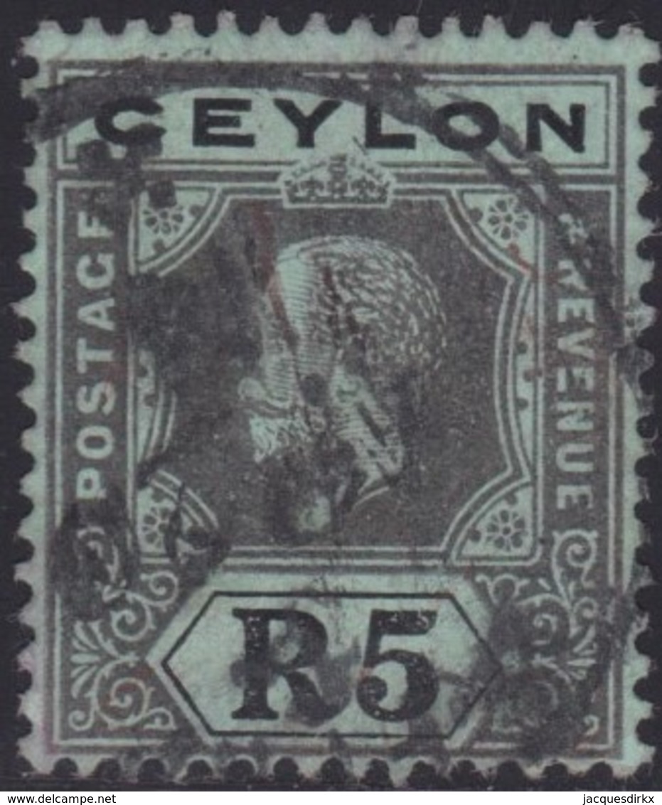 Ceylon     .     SG      .   317        .      O    .   Cancelled    .    /    .   Gebruikt - Ceylon (...-1947)