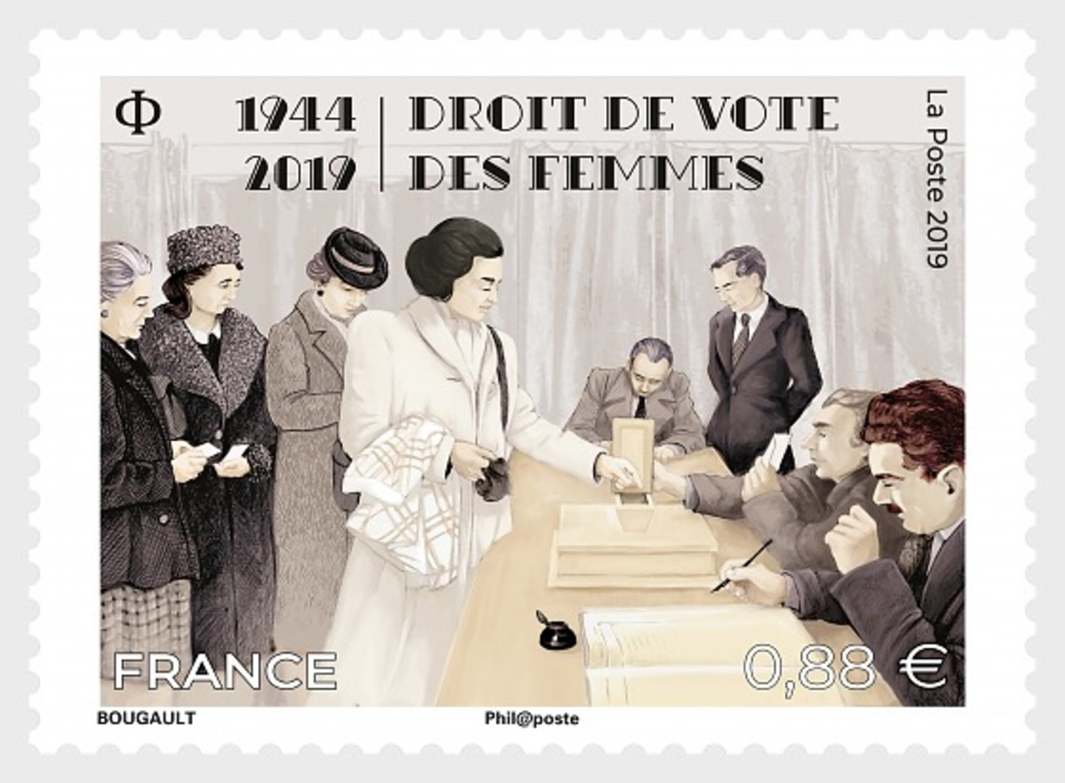 H01 France 2019 Women's Right To Vote MNH Postfrisch - Ungebraucht
