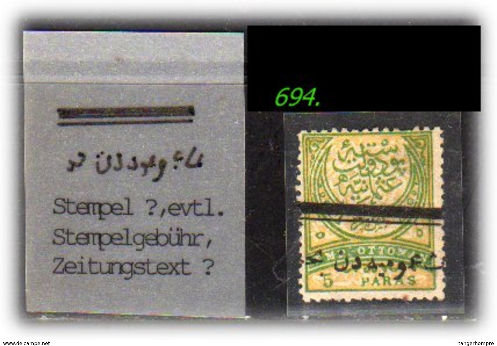 EARLY OTTOMAN SPECIALIZED FOR SPECIALIST, SEE....Stempel - ??? - Gebraucht