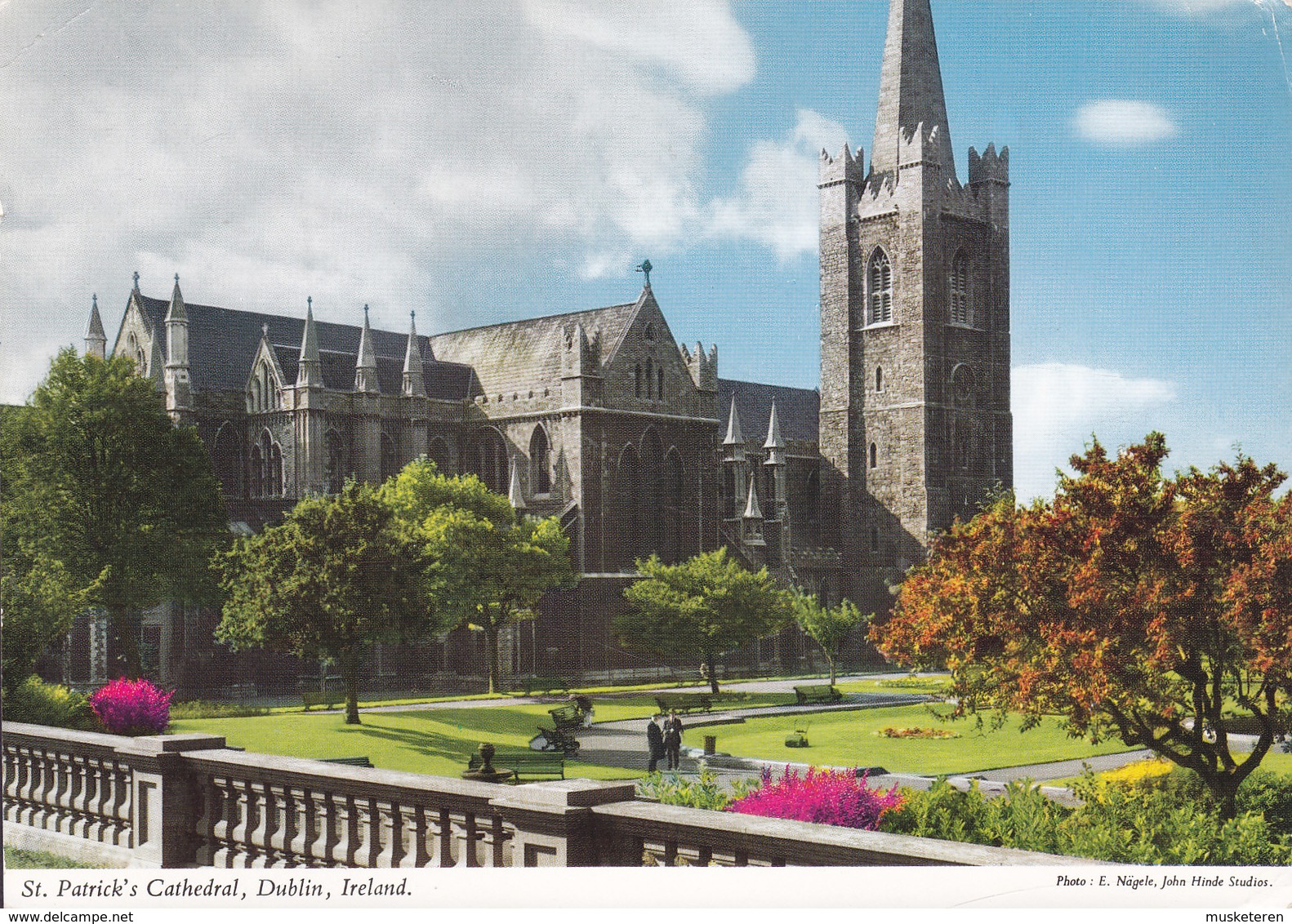 Ireland PPC St. Patrick's Cathedral, Dublin, Ireland John Hinde Original 1971 PASADENA Calif. USA (2 Scans) - Dublin