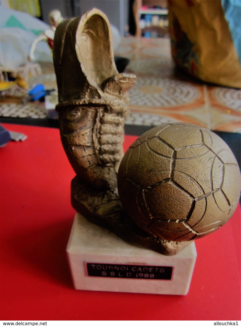 TOURNOI CADETS SSLD DUNKERQUE 1988 TROPHÉE STATUETTE RÉCOMPENSE VAINQUEUR TOURNOI FOOTBALL FOOT-Sport Football Futball - Altri & Non Classificati