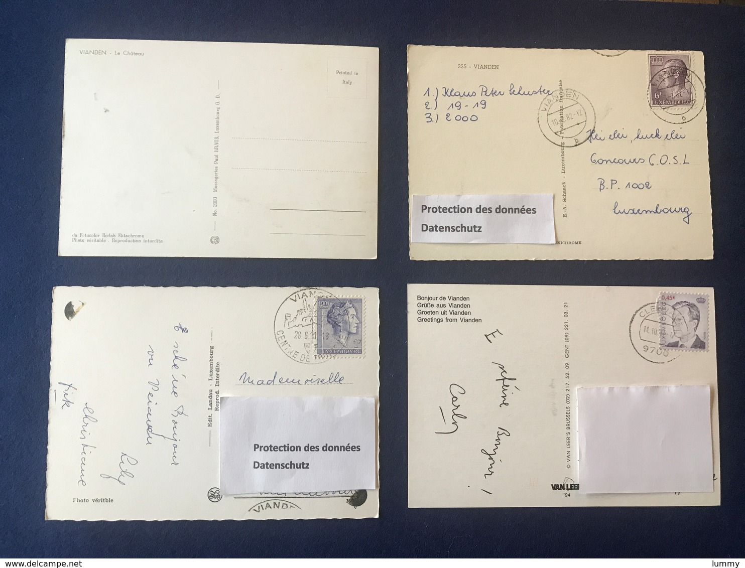 Luxembourg - Vianden - Lot De 4 Cartes - Konvolut 4 Karten - Vianden