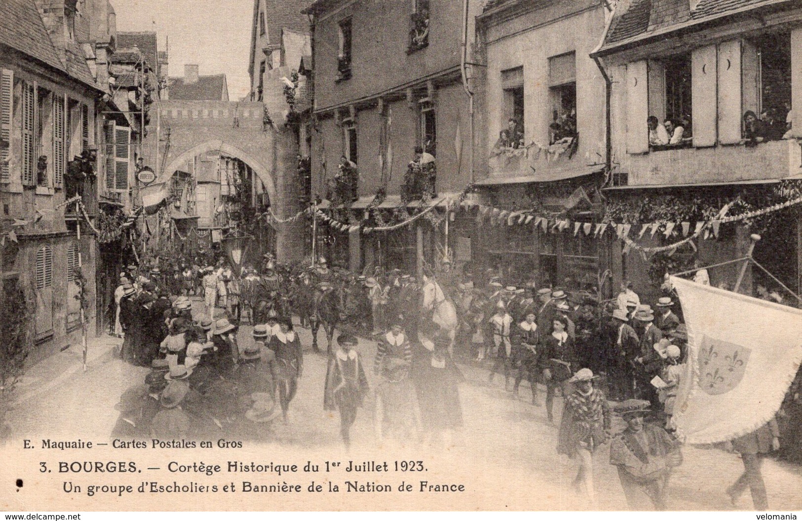 2778 Cpa 18 Bourges - Cortège Historique Du 1er Juillet 1923 - Bourges