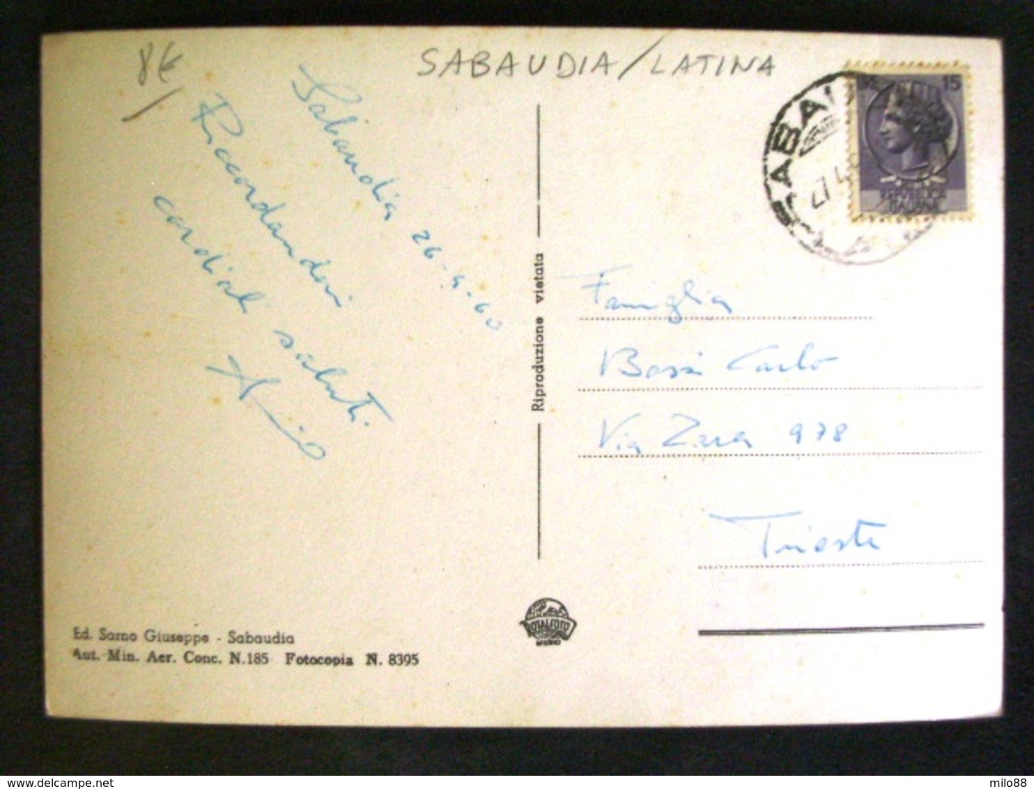 LAZIO -LATINA -SABAUDIA -F.G. LOTTO N°154 - Latina