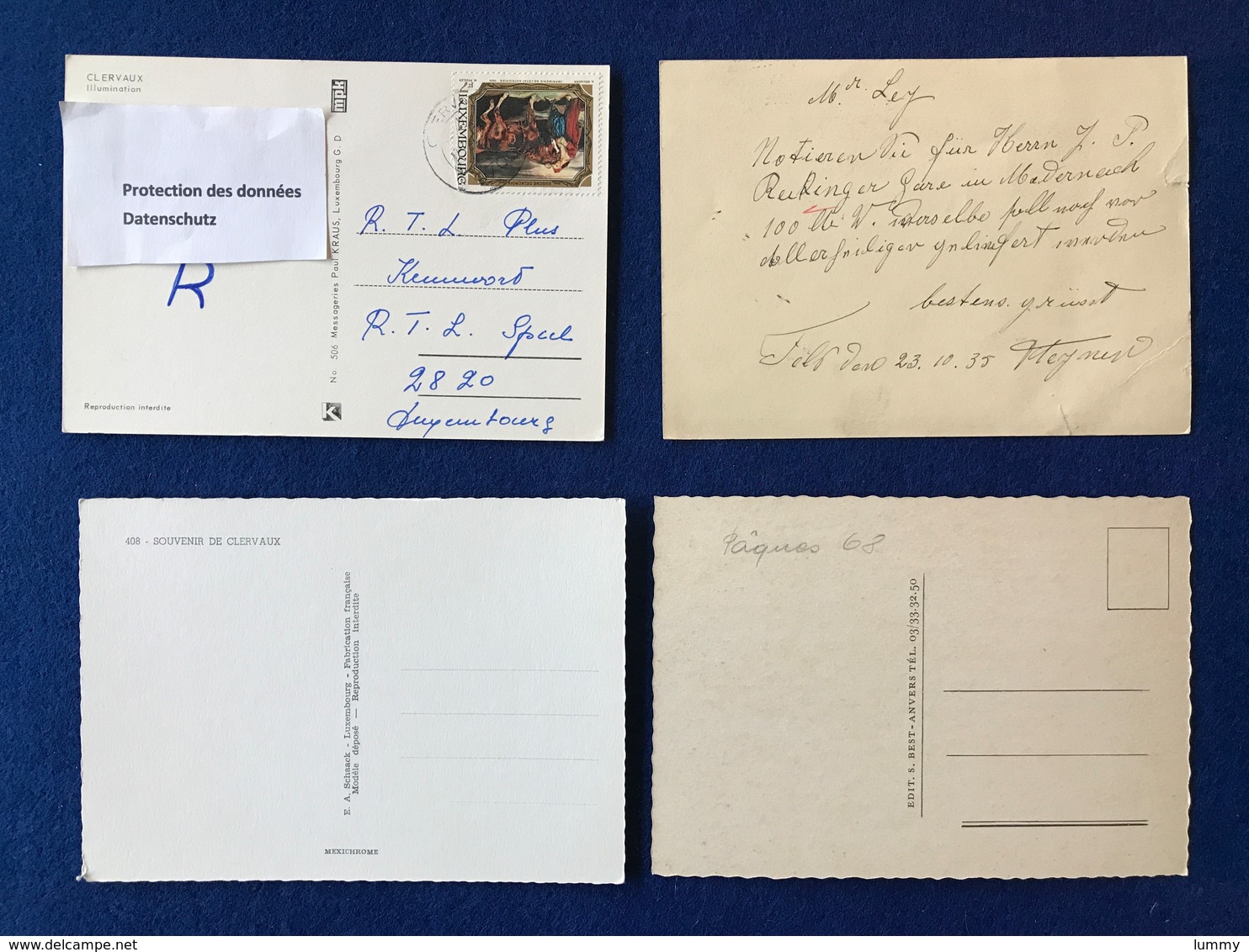 Luxembourg - Klerf - Clervaux - Lot De 4 Cartes - Konvolut 4 Karten - Clervaux