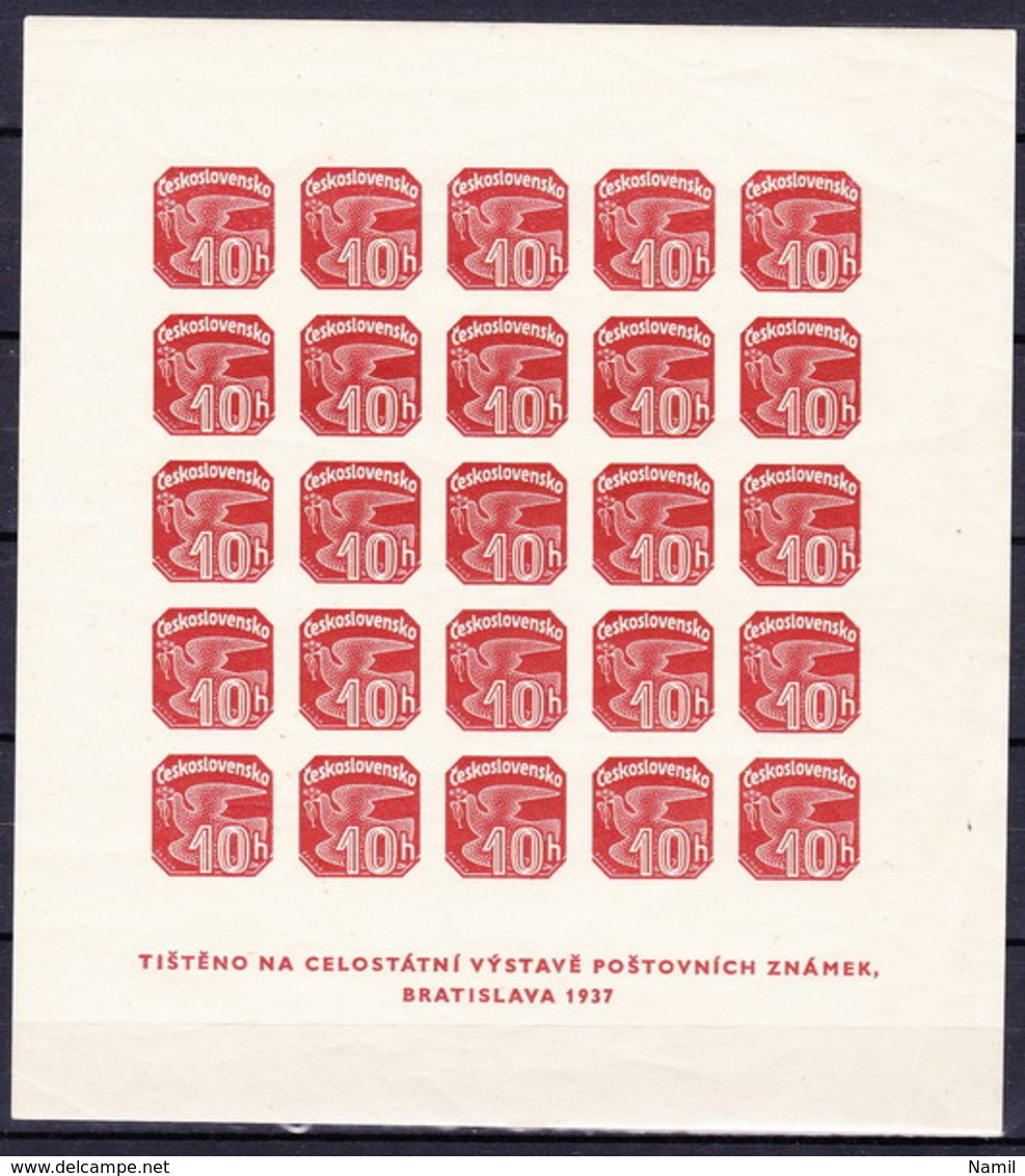 ** Tchécoslovaquie 1937 Mi 368 - BL.2 (Yv BF 4), (MNH) - Unused Stamps