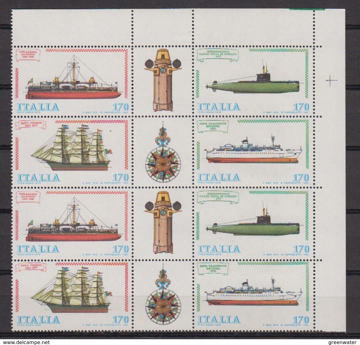 Italy 1979 Ships / Naval Fleet 2x4v  ** Mnh (42484) - 1971-80: Neufs