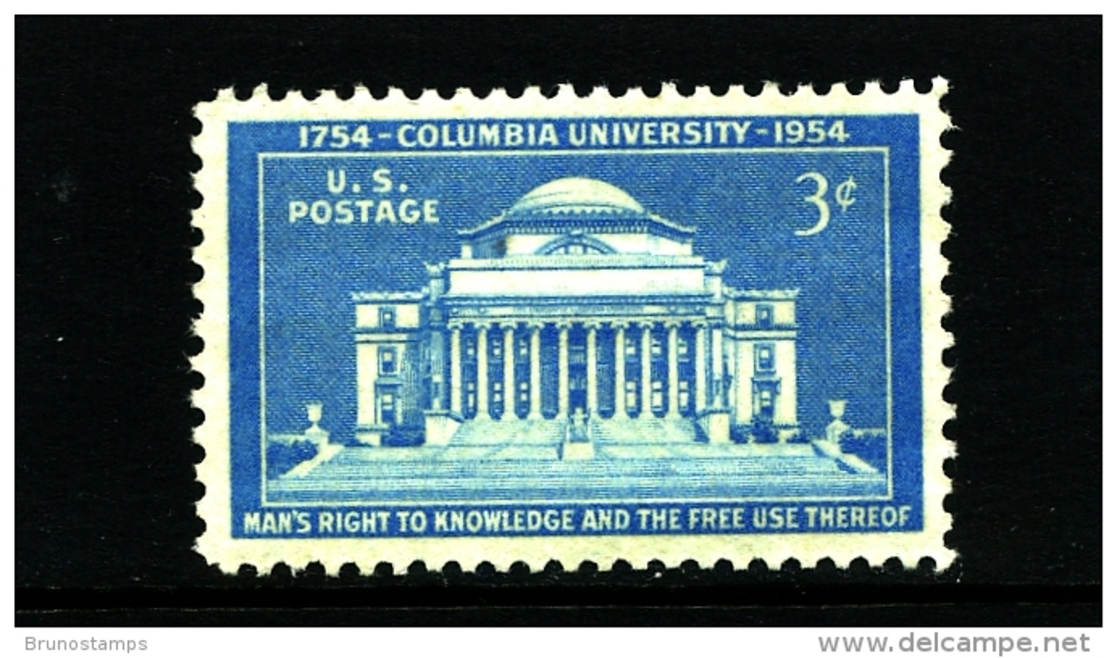 UNITED STATES/USA - 1954  COLUMBIA UNIVERSITY  MINT NH - Unused Stamps