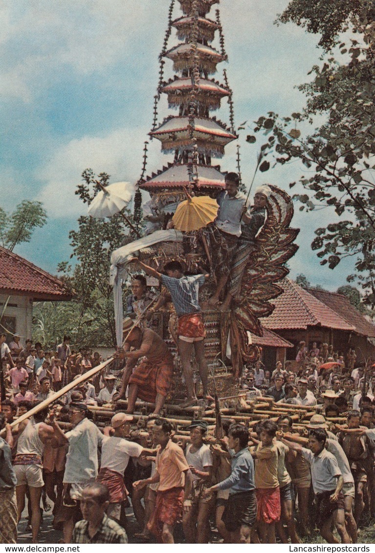 Postcard Cremation Ritual On Bali Island [ Funeral ] My Ref  B23551 - Indonesia