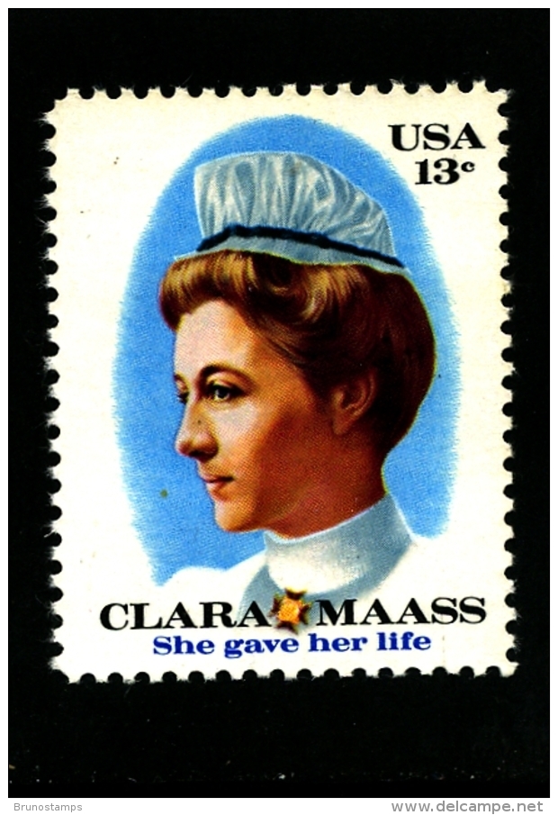 UNITED STATES/USA - 1976  CLARA MASS  MINT NH - Nuovi