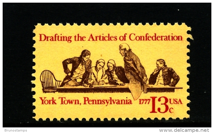 UNITED STATES/USA - 1977  DRAFTING THE ARTICLES OF CONFEDERATION  MINT NH - Nuovi
