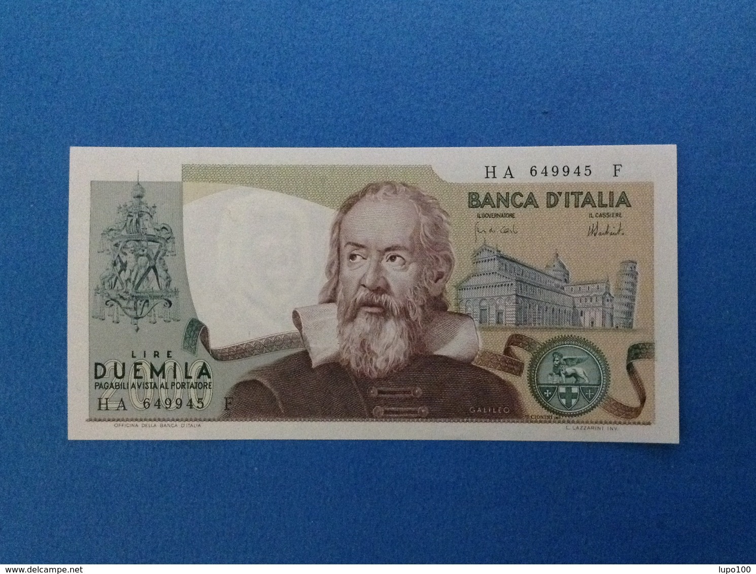 1973 ITALIA BANCONOTA FDS 2000 LIRE GALILEO GALILEI - 2000 Lire