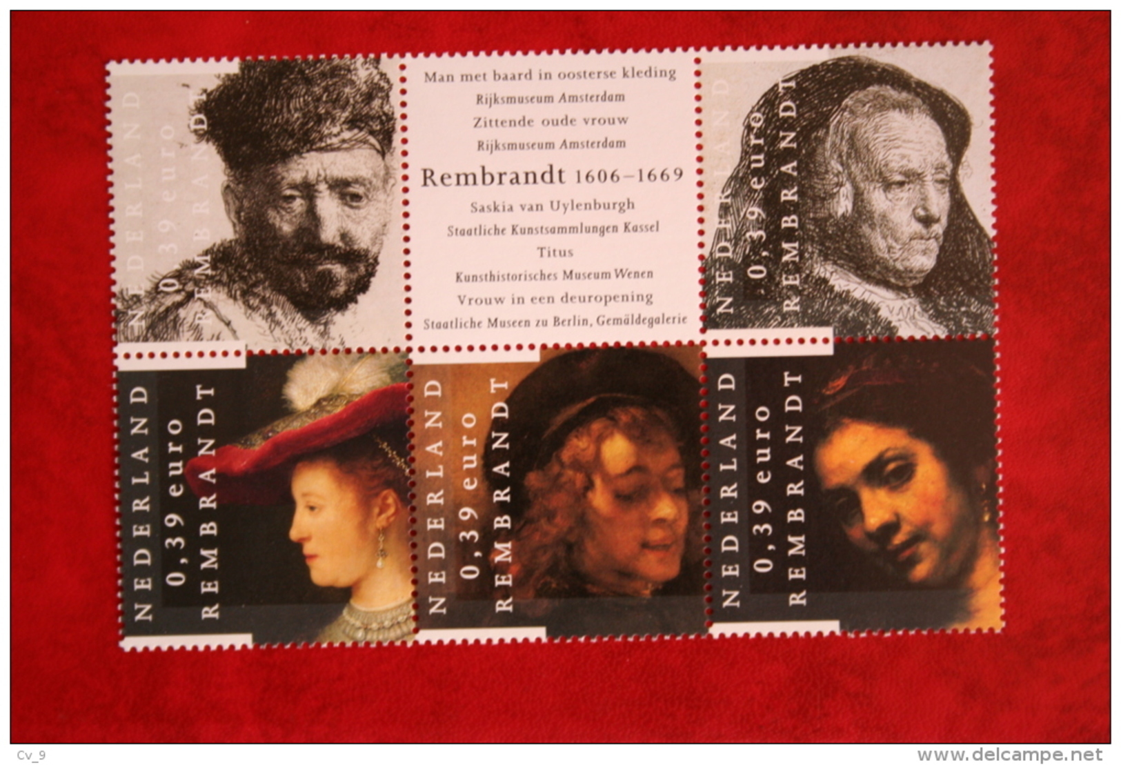 Rembrandt ; NVPH 2429-2433 ; 2006 POSTFRIS / MNH ** NEDERLAND / NIEDERLANDE / NETHERLANDS - Ungebraucht